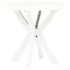 VidaXL Bistrotafel Ø70 Cm Kunststof Wit