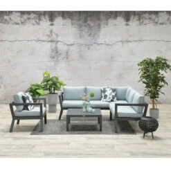 Garden Impressions San Luis Loungestoel - Mint Grijs -Tuinmeubelwinkel 1945392173 0102