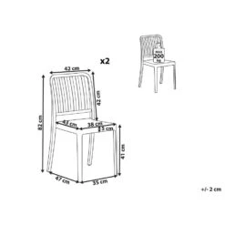 Beliani Tuinstoel SERSALE - Blauw Synthetisch Materiaal -Tuinmeubelwinkel 2069edf8524d4b52926771692ba20a16