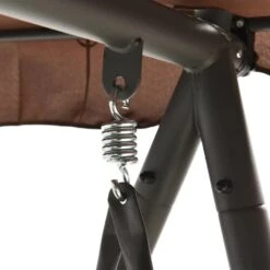 VidaXL Schommelbank Voor Buiten Met Luifel Converteerbaar Koffiekleur -Tuinmeubelwinkel 264d778780dd46c29e06488088369fc3
