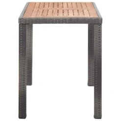 VidaXL Tuintafel 123x60x74 Cm Massief Acaciahout Antraciet En Bruin -Tuinmeubelwinkel 3069447c57af4492af2cca53a7b2f984