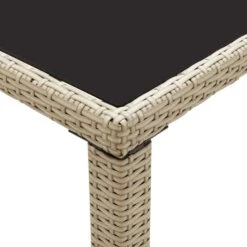 VidaXL Tuintafel 123x60x74 Cm Poly Rattan Beige -Tuinmeubelwinkel 36ea51380fd445ee9ef928463dee01ec