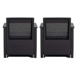 Keter Loungefauteuils Emma (2 Stuks) - Grijs -Tuinmeubelwinkel 50101073 0901