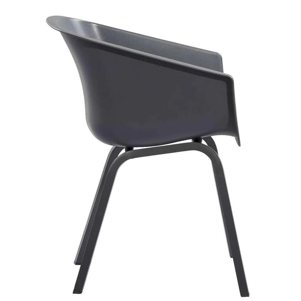 Hartman Kuipstoel Amalia - Antraciet - Aluminium Onderstel 4 Hartman Kuipstoel Amalia - Antraciet - Aluminium Onderstel - Afbeelding 4