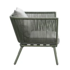 Loungestoel Almeria - Olijfgroen - 75x89x75 Cm -Tuinmeubelwinkel 50105177 0900