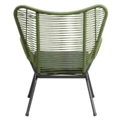 Loungefauteuil Monaco - Groen - Incl. Kussen -Tuinmeubelwinkel 50105205 0900