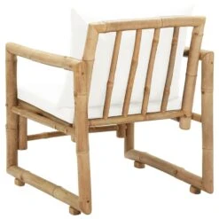 VidaXL Tuinstoelen 2 St Met Kussens Bamboe -Tuinmeubelwinkel 55f4b99f0e534a29b59837819ee647b8