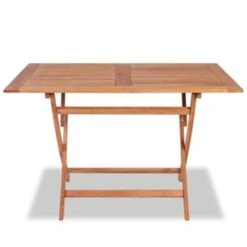 VidaXL Tuintafel Inklapbaar 120x70x75 Cm Massief Teakhout -Tuinmeubelwinkel 602ad7b1522845b892b9352bea2a9364