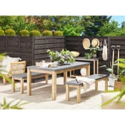 Beliani Tuinbank OSTUNI - Grijs Vezelcement -Tuinmeubelwinkel 642625f283904bcc884e295789e0cc44 1