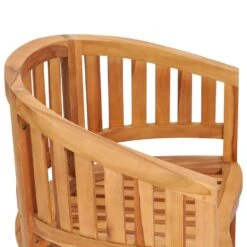 VidaXL Bananenstoelen 2 St Massief Teakhout -Tuinmeubelwinkel 717924fdb6b04e11a1a625a3bde6ed3a