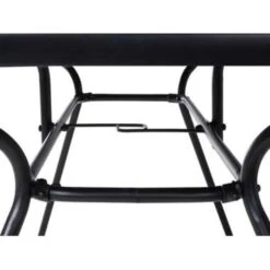 Beliani Tuintafel LIVO - Zwart Staal -Tuinmeubelwinkel 750d8eddbc1e4de5ab78aec7453526f4