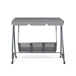 Beliani Schommelbank BOGART - Grijs Polyester -Tuinmeubelwinkel 766606de8d9a4888bd8ec4ce5d60903b