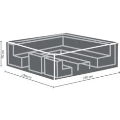 Outdoor Covers Premium Hoes Voor Loungeset - 75x250x250 Cm -Tuinmeubelwinkel 81010516 0200