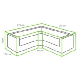 Outdoor Covers Premium Loungesethoes Trapezium - Grijs -Tuinmeubelwinkel 81029500 0500