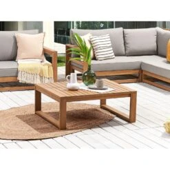 Beliani Tuintafel TIMOR - Lichte Houtkleur Acaciahout 5 Beliani Tuintafel TIMOR - Lichte Houtkleur Acaciahout -Tuinmeubelwinkel 84e828649c064c269d954a83da6d0dac