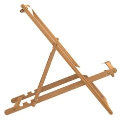 VidaXL Ligstoel 56x105x96 Cm Teakhout Crème -Tuinmeubelwinkel 8b8040ecaa624a729c24c53a36fb4a20