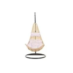 Beliani Hangstoel ATRI - Beige Pe Rotan -Tuinmeubelwinkel 9414fd7cb5274210bb095e53b2678447
