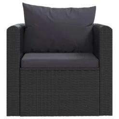 VidaXL Fauteuil Met Kussens Poly Rattan Zwart 6 VidaXL Fauteuil Met Kussens Poly Rattan Zwart -Tuinmeubelwinkel 9c51a855bb8a40c78f0a6357ceb8619e