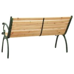 VidaXL Tuinbank 123 Cm Gietijzer En Massief Vurenhout -Tuinmeubelwinkel 9d0f18a0e578416a960786ed0ad8ec31