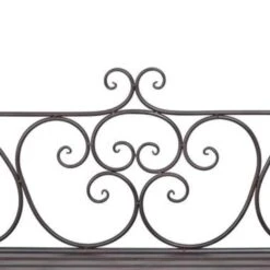 VidaXL Tuinbank 132 Cm Staal Antiekbruin -Tuinmeubelwinkel a30eba3f17d046a8884cd4c75276f9b8