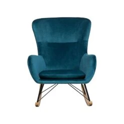 Beliani Schommelstoel ELLAN - Blauw Fluweel 7 Beliani Schommelstoel ELLAN - Blauw Fluweel -Tuinmeubelwinkel af000819e85548119cc015a01aa9732e