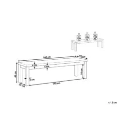 Beliani Tuinbank OSTUNI - Grijs Vezelcement -Tuinmeubelwinkel bb46bcbc6f404ba7a862ee7fb9b3f0a8
