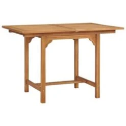 VidaXL Tuintafel Verlengbaar (110-160)x80x75 Cm Massief Teakhout -Tuinmeubelwinkel bd457f6c25ed414387204d898db5f8d1