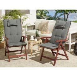 Beliani Inklapbare Tuinmeubels TOSCANA - Donkere Houtkleur Acaciahout -Tuinmeubelwinkel c1d991c0ffa840adb2d8575ab6200793