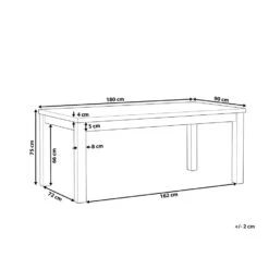Beliani Eettafel OSTUNI - Grijs Vezelcement -Tuinmeubelwinkel c7bc5bb5d25c4992a814fb70c798c9ff