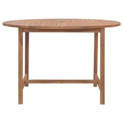 VidaXL Tuintafel Ø110x75 Cm Massief Teakhout -Tuinmeubelwinkel cb4db27788214191a6e7d82eef2925c5