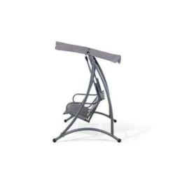 Beliani Schommelbank BOGART - Grijs Polyester -Tuinmeubelwinkel ede776bafefc4a2180f78beb78708aa6