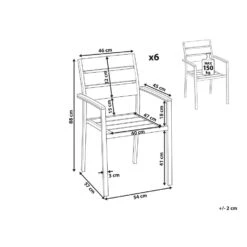 Beliani Tuinstoel VERNIO - Lichte Houtkleur Kunsthout 6 Beliani Tuinstoel VERNIO - Lichte Houtkleur Kunsthout -Tuinmeubelwinkel fe8f5d6d105948c0aa71b764c91fed80